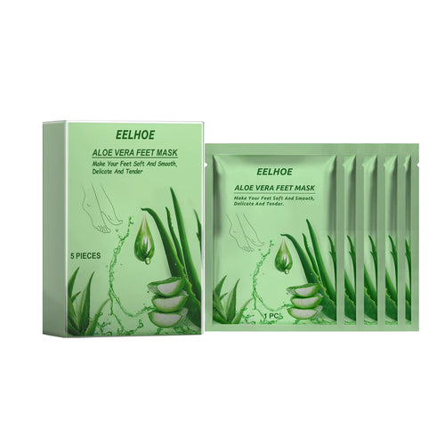 Aloe Vera Feet Mask Moisturizing Exfoliating Feet Mask anti Drying Crack Remove Dead Skin Hydrating Foot Skin Care Foot Mask