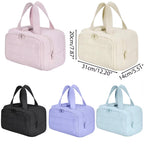 Large Capacity Cosmetic Bag Female Travel Wash Handbag Bathroom Partition Shower Makeup Pouch Waterproof Toiletries Organizer