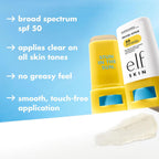 Suntouchable Invisi-Stick SPF 50, Sunscreen Stick for Face, Water Resistant, No White Cast, Non-Greasy Feel, Infused with Bisabolol & Sunflower Seed Oil, Vegan & Cruelty-Free