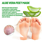 Aloe Vera Feet Mask Moisturizing Exfoliating Feet Mask anti Drying Crack Remove Dead Skin Hydrating Foot Skin Care Foot Mask