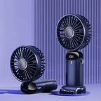 Portable Handheld Personal Rechargeable Fan LED Digital Display 90°Adjustable Rechargeable Fan , 5 Speed Wind Mini Aromatherapy