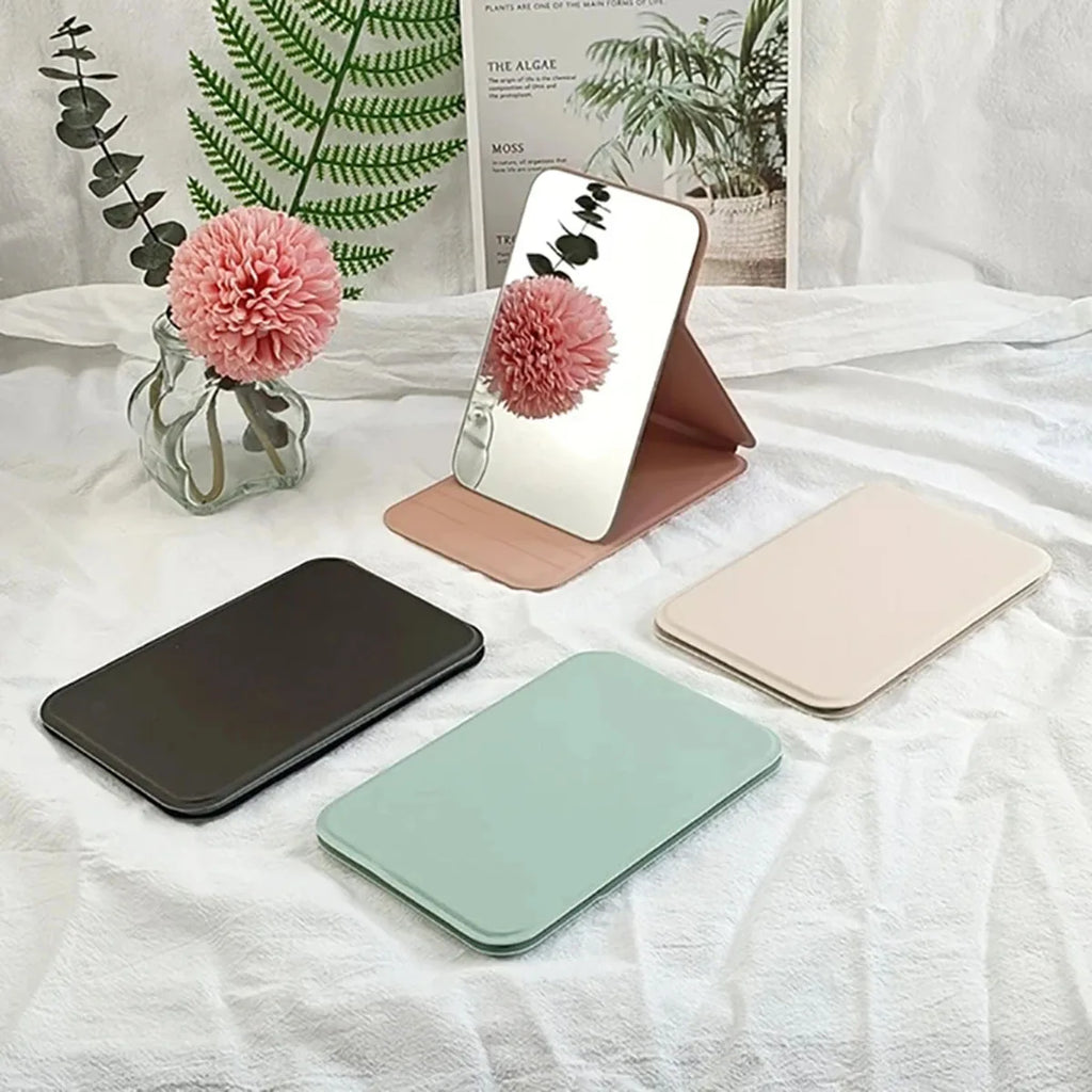  MINI Folding Makeup Mirror High-Quality Portable Pocket Makeup Mirror Single-Side 