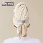 Microfiber Hair Towel Extra Large Wrap Quick Dry Hair Towel Wrap with Elastic Band , Ultra Absorbent Soft Hair Towel Wrap Turban
