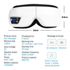 6D Smart Vibration Eye Massager Airbag Compress Eye Care Instrument Bluetooth Music Eye Massage Sleepping Mask Eye Relax Fatigue